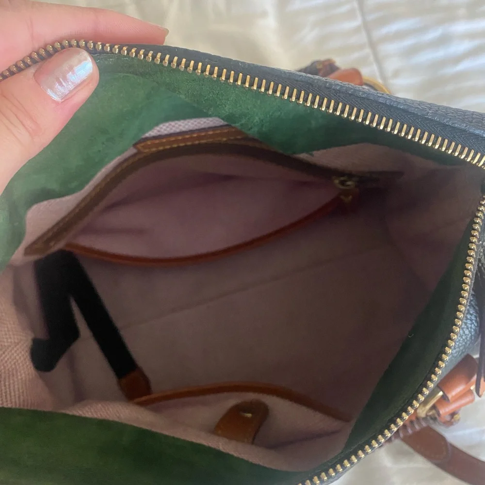 Dooney & Bourke Florentine Satchel Black and Brown - Picture 6 of 8